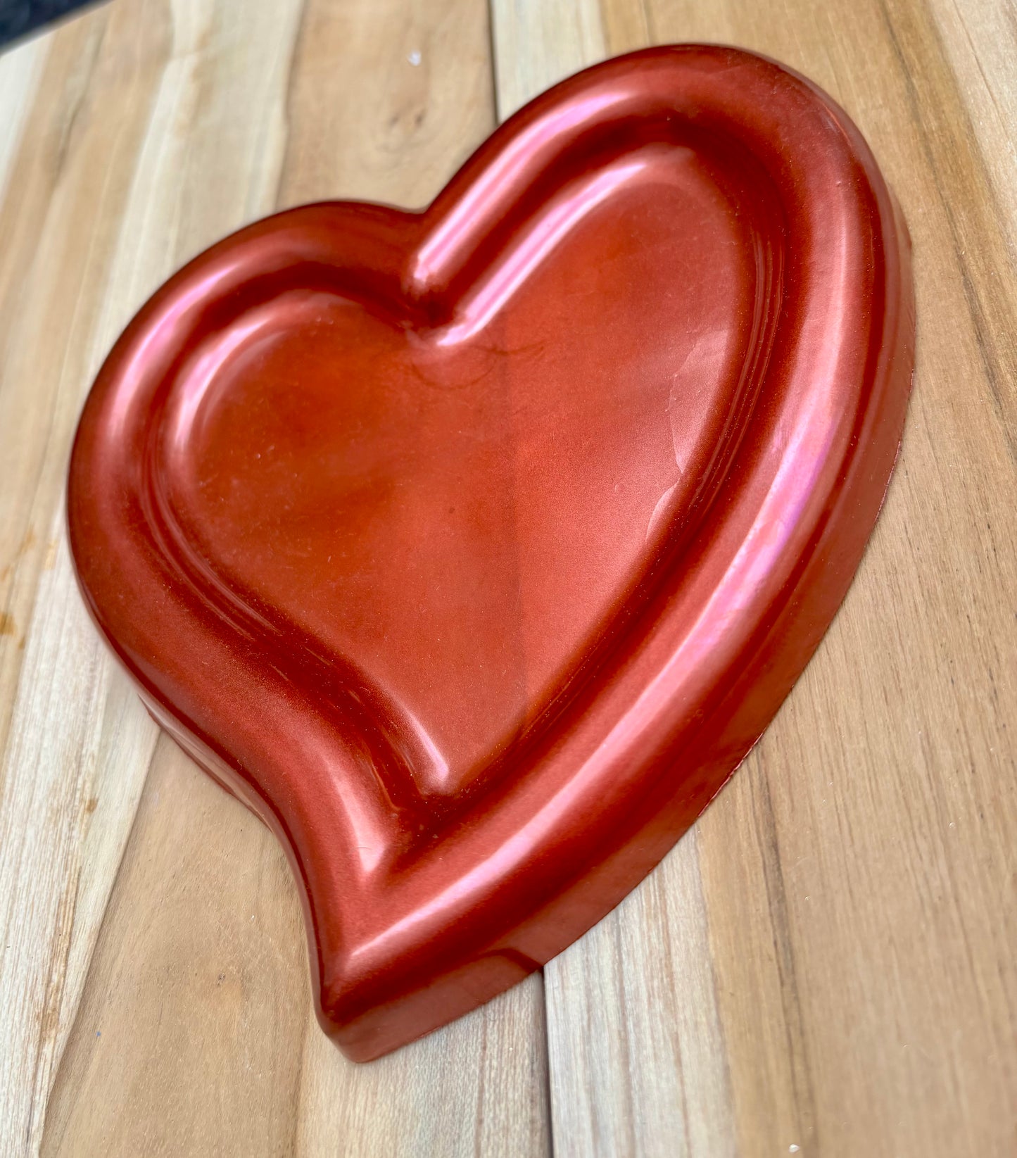 Vide poche cœur rouge