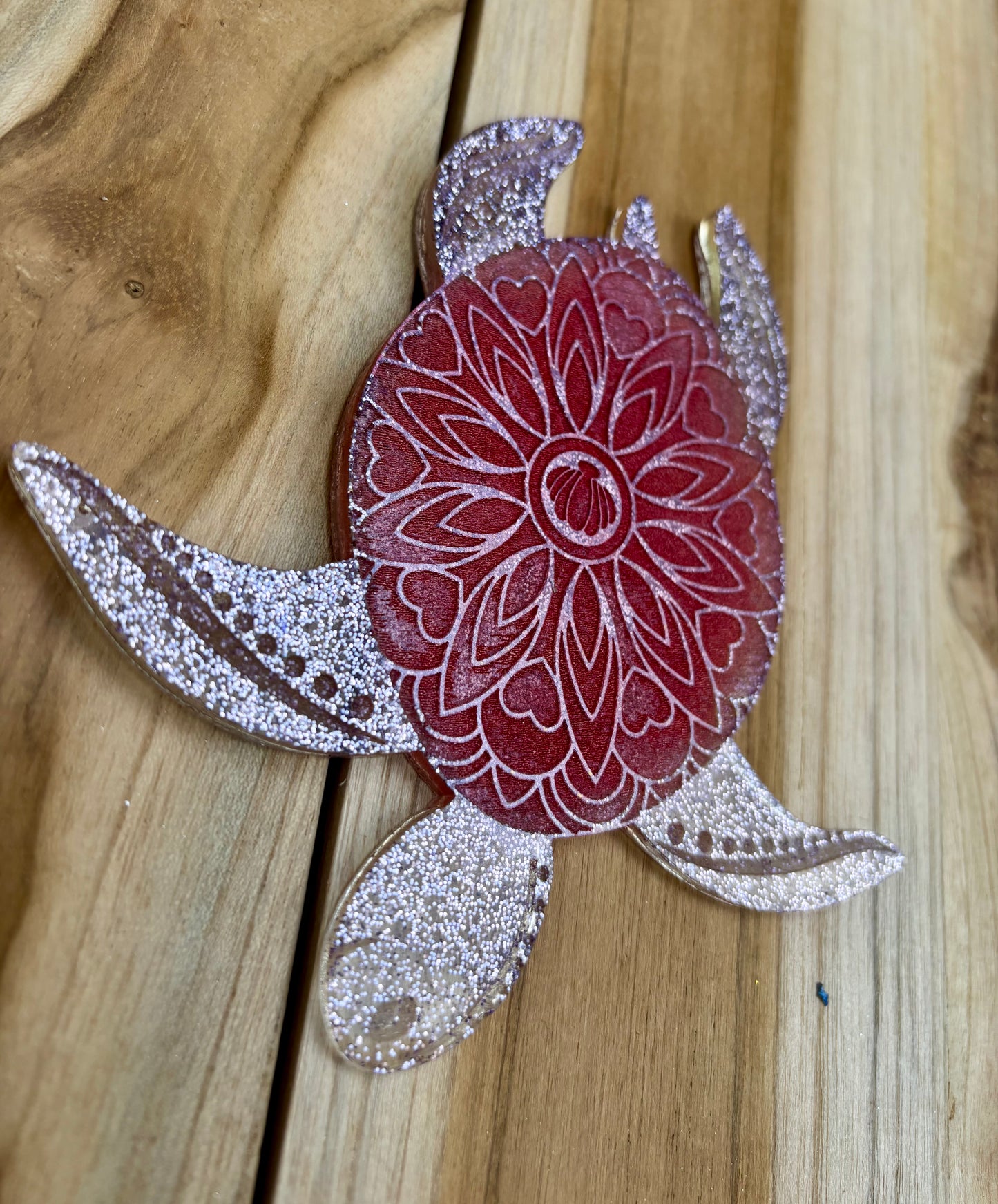 Dessous de verre tortue mandala
