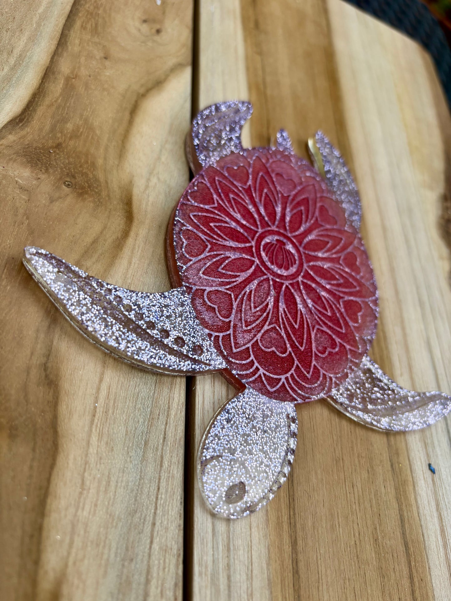 Dessous de verre tortue mandala
