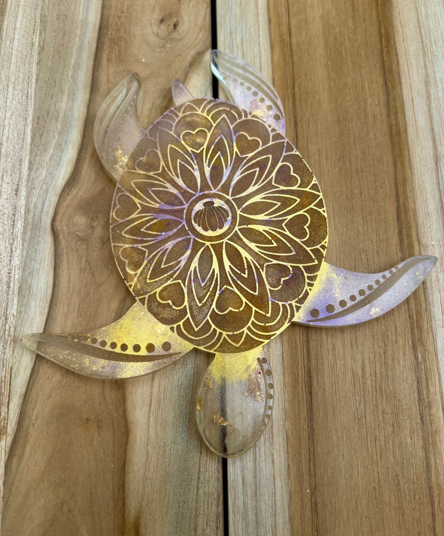 Dessous de verre tortue mandala