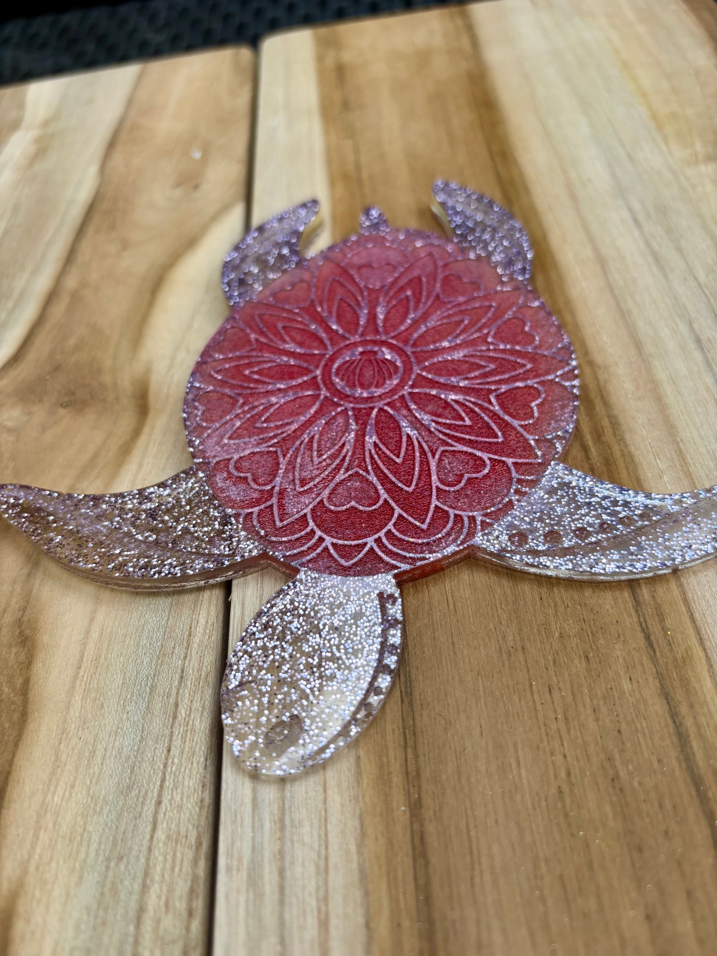 Dessous de verre tortue mandala