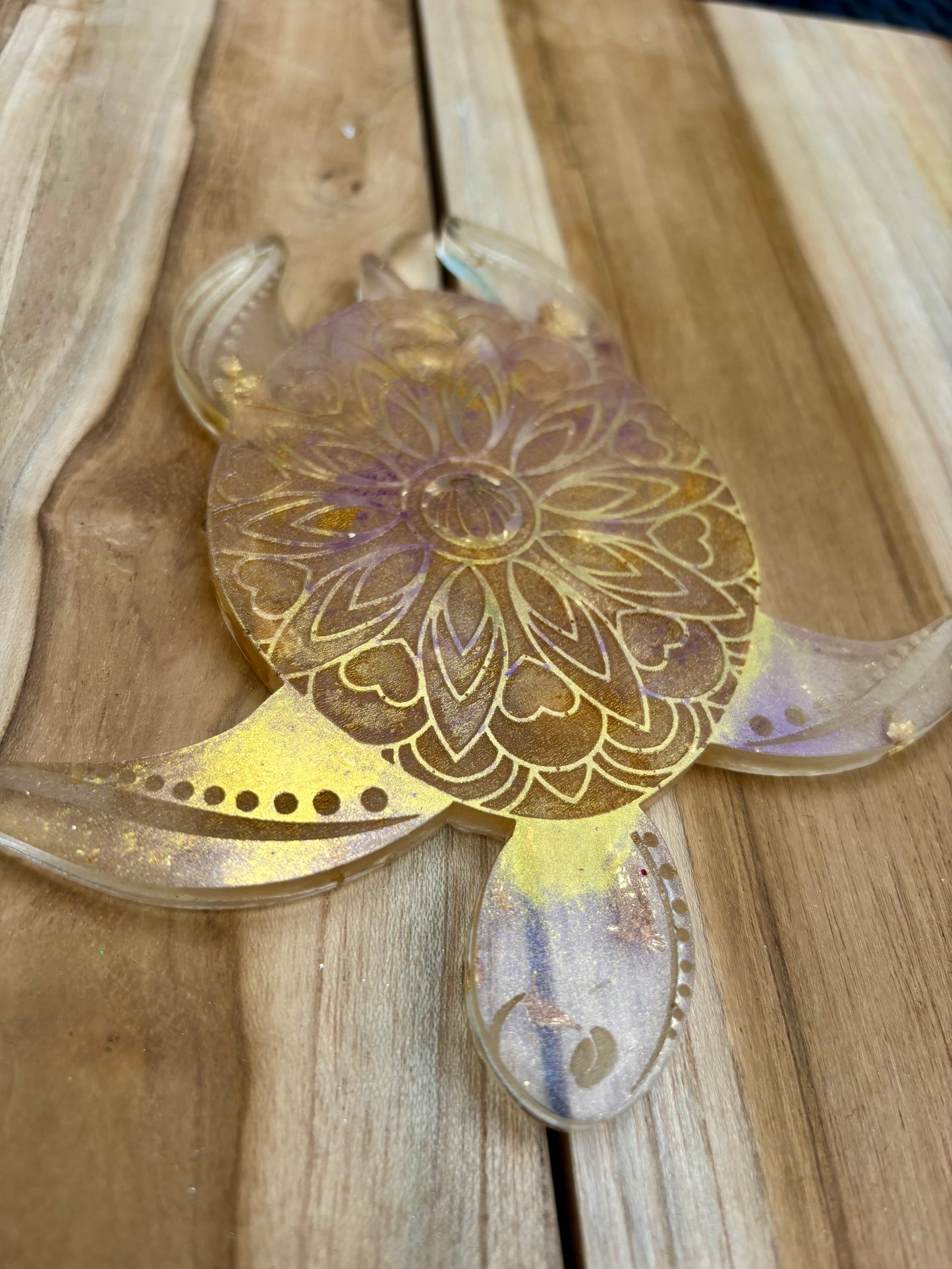 Dessous de verre tortue mandala