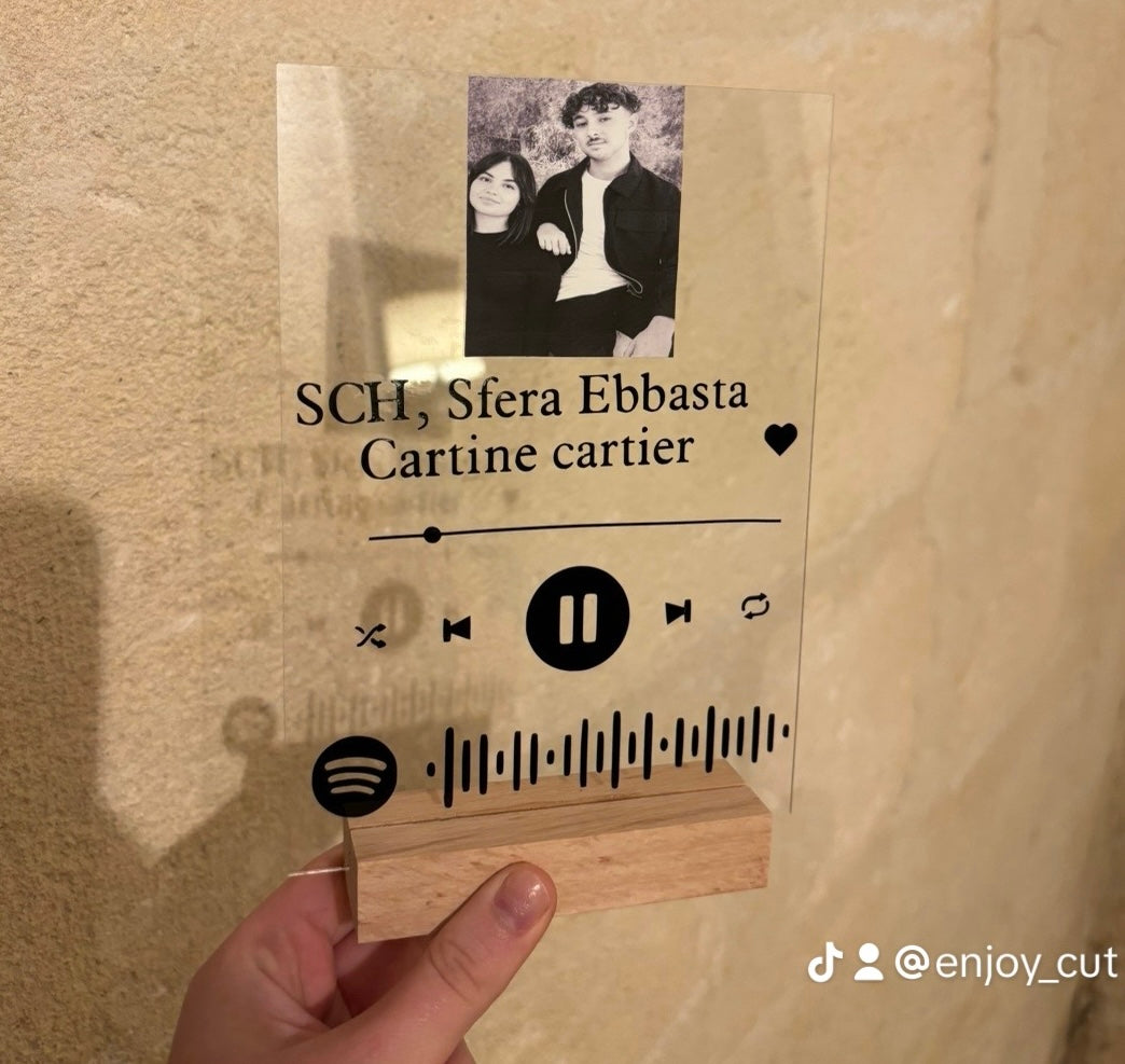 Plaque Spotify personnalisé