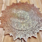 Ensemble plateau et dessous de verre mandala marron