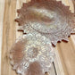 Ensemble plateau et dessous de verre mandala marron
